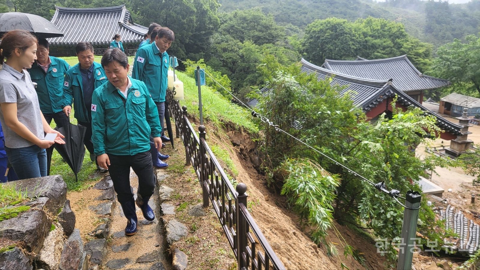 부여군, 집중호우에 따른 국가유산 피해 속출 기사 사진