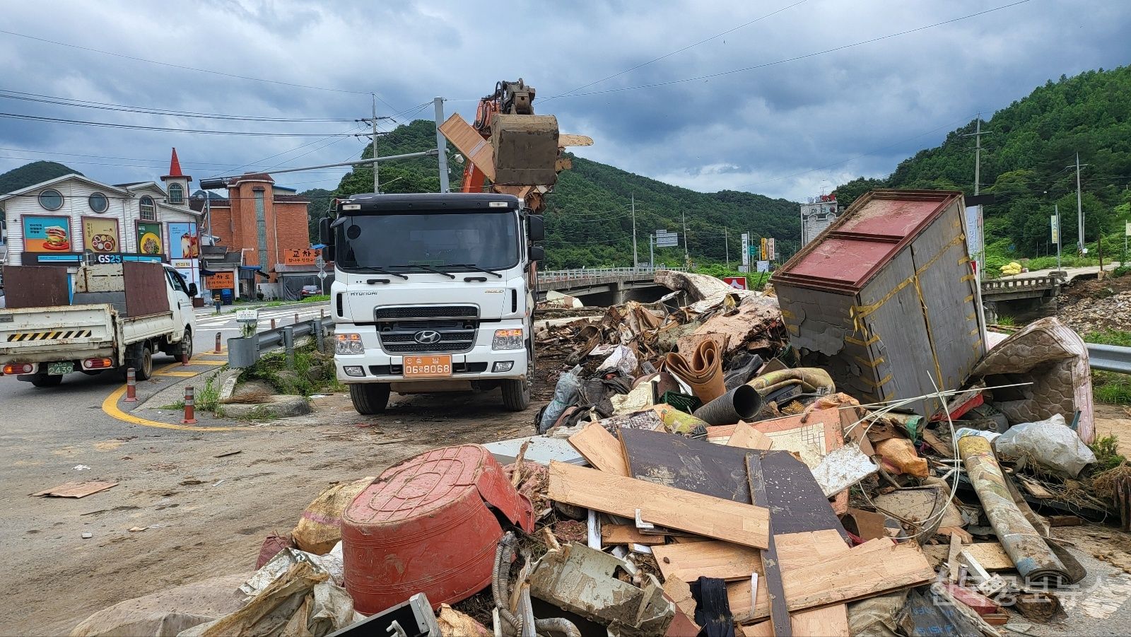 금산군, 수해 폐기물 약 3200t 수거 기사 사진